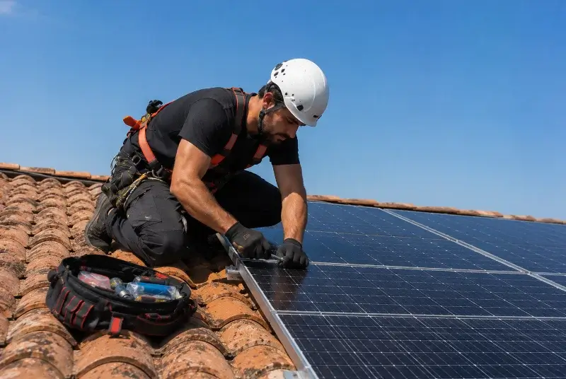 Maintenance et monitoring de panneaux solaires à Saint-Pierre-de-Lages